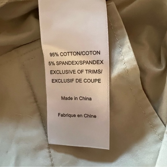 Tory Burch New With Tag Women’s Darbi Khaki Pants. - Picture 6 of 6